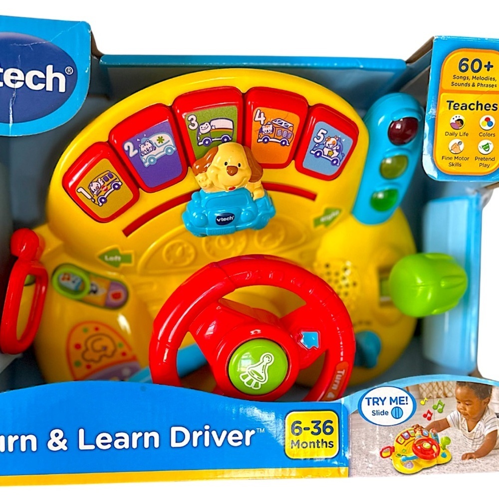 New Vtech Turn and Learn Driver Educational Baby Toddler Learning Toy 6-36 m